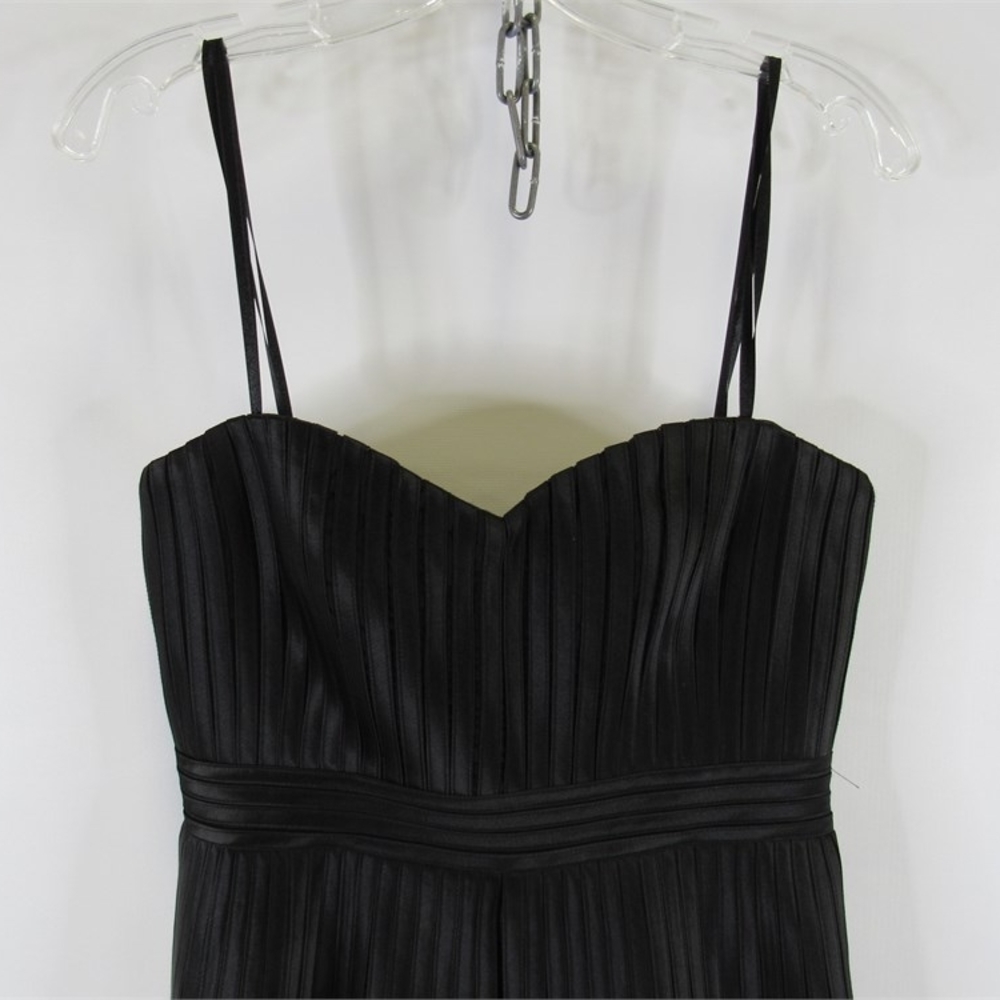 BCBGMaxAzria Black Spaghetti Strap Babydoll Mini Dress - Picture 3 of 9